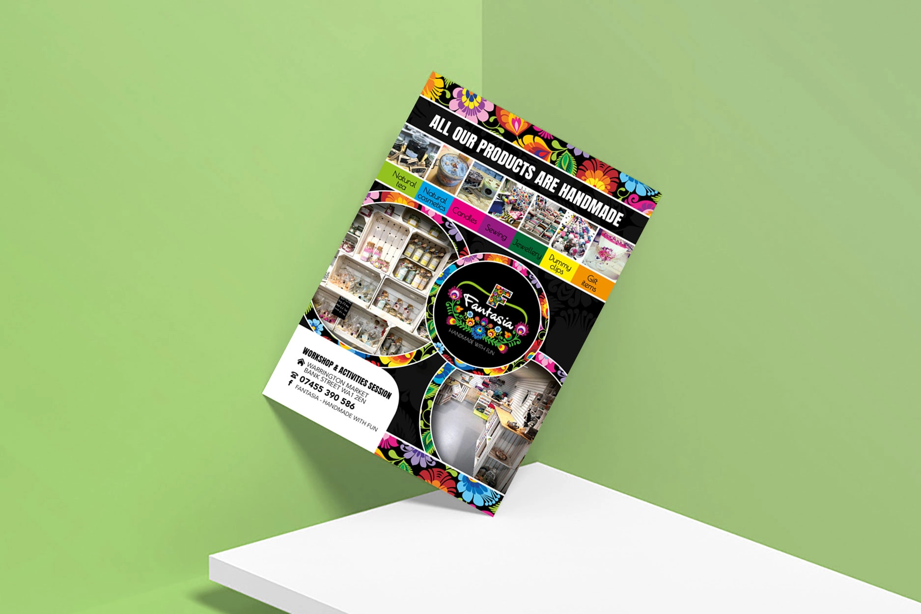 Mockup ulotki Fantazja