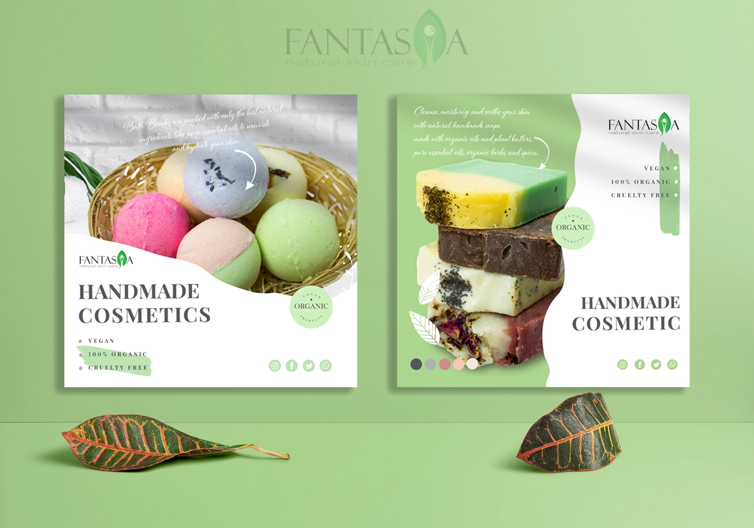 Grafiki promocyjne Fantazja handmade cosmetics