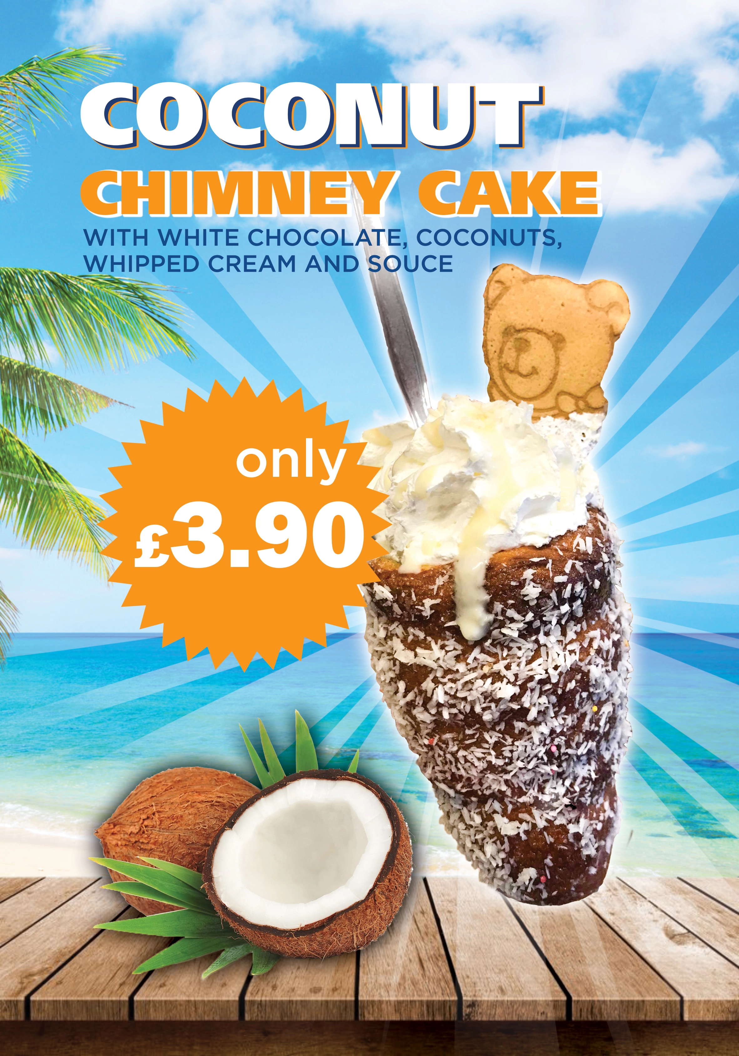 Plakat Coconut Chiminey Cake