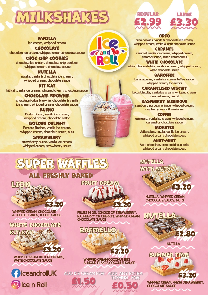Cennik A5 Ice and Roll