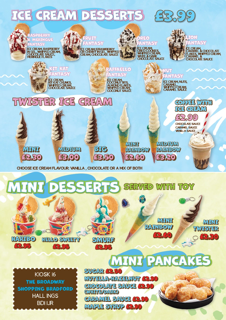 Cennik Ice and Roll