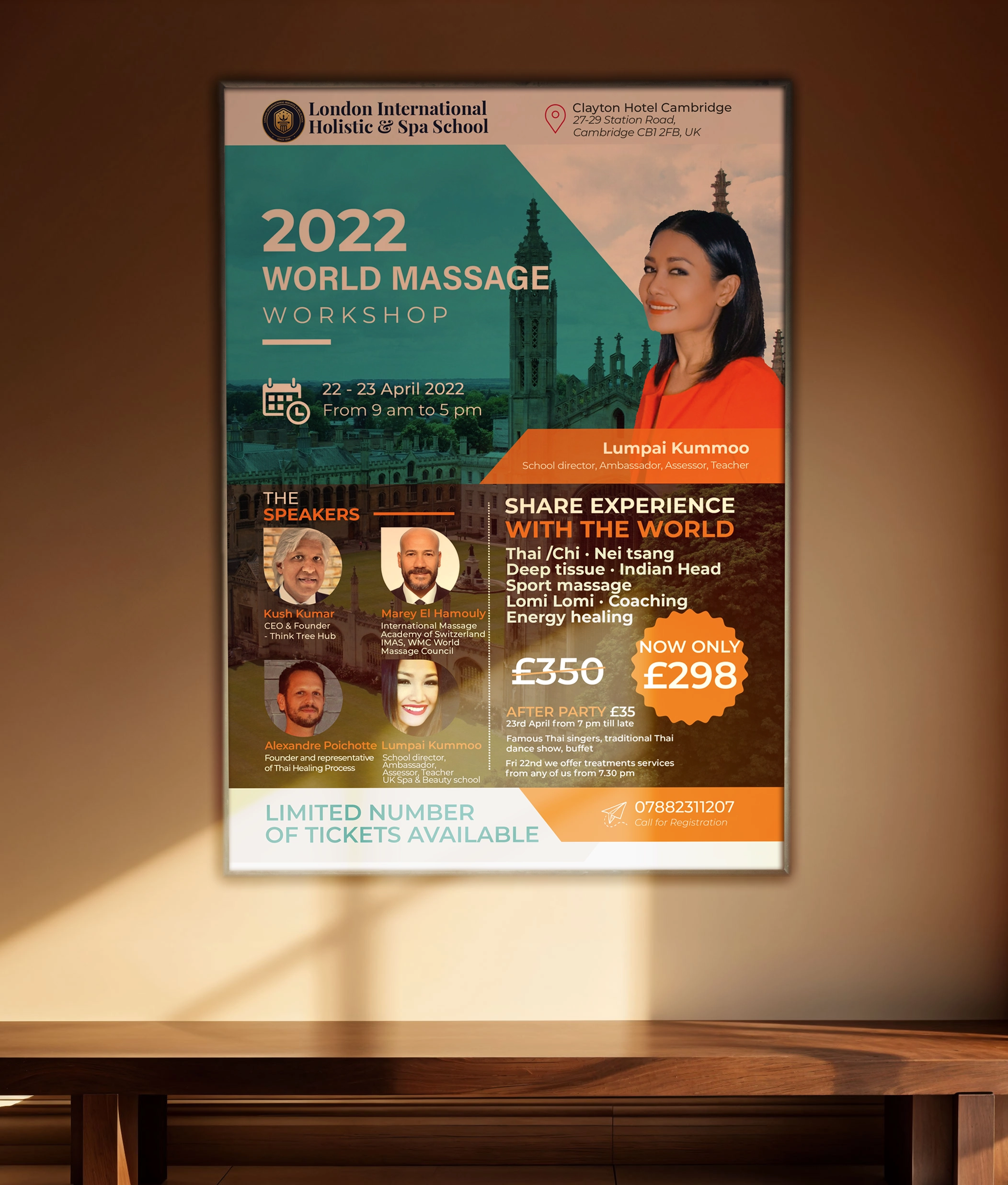 Plakat promocyjny World Massage Lumpai