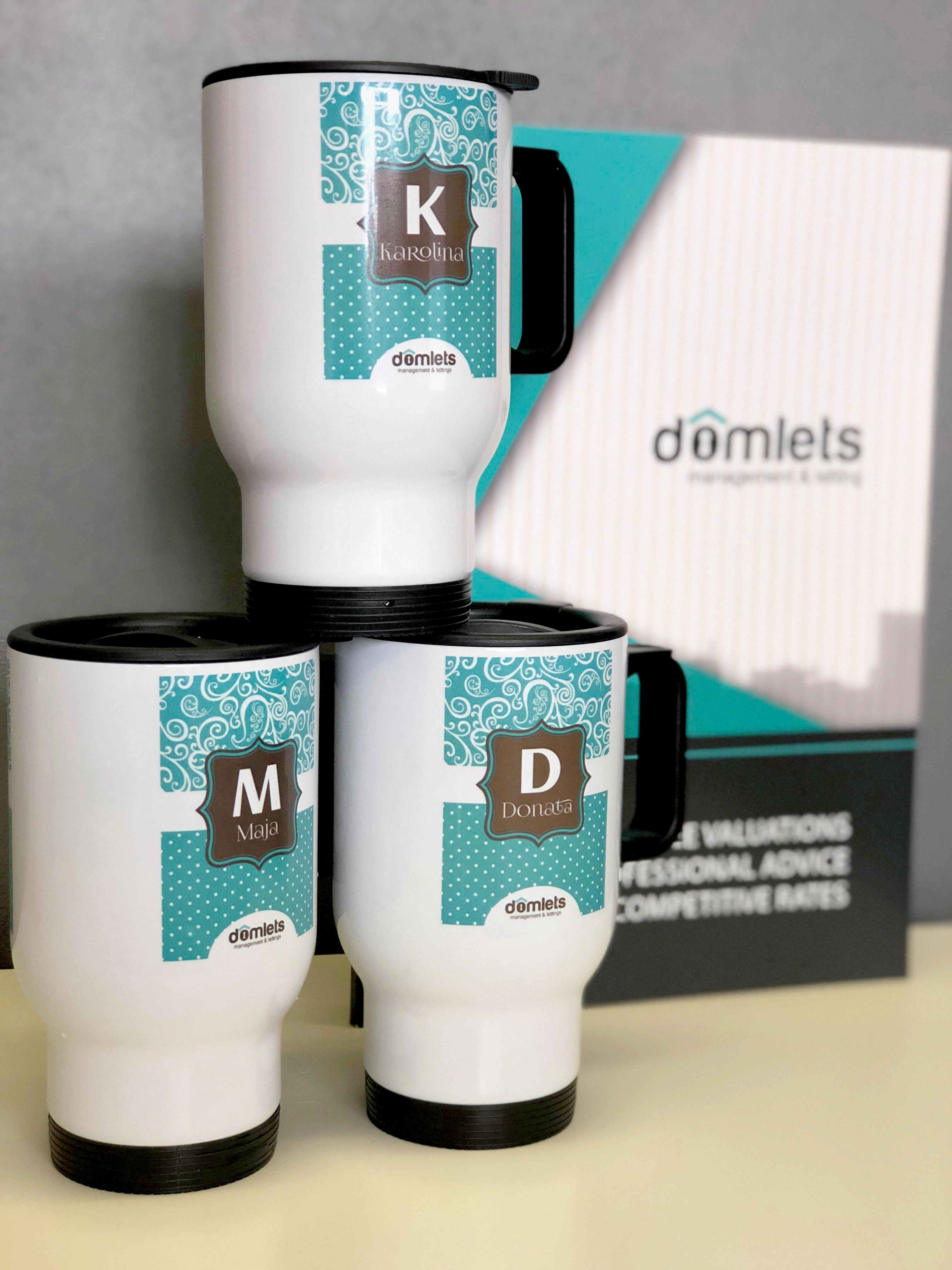 Kubki firmowe Domlets
